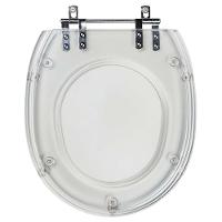 Tampa De Vaso Acrilico Transparente Loren One Para Bacia Lorenzetti 6lpf - 1