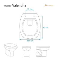 Tampa De Vaso Acrilico Transparente Valentina Para Bacia Santamarina 6lpf - 2