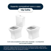 Tampa De Vaso Acrilico Transparente Vip Para Bacia Celite 6lpf - 3