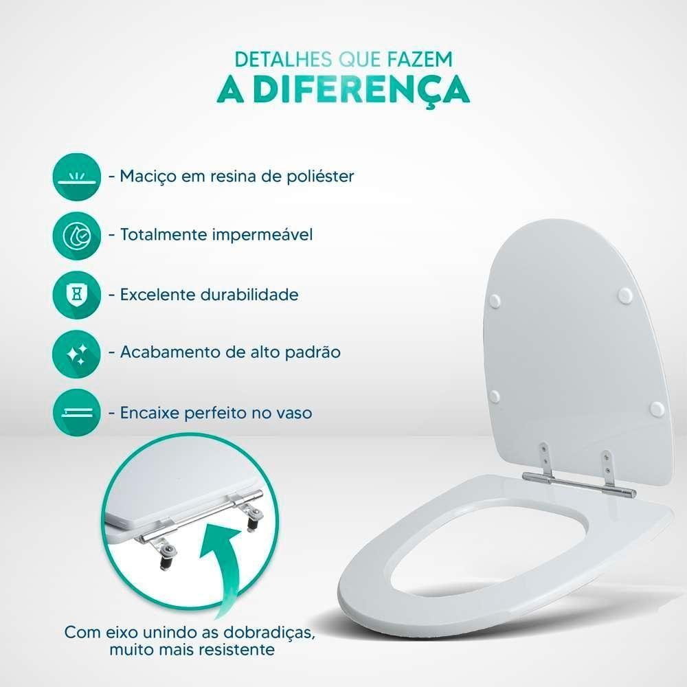 Tampa De Vaso Acrilico Transparente Up Para Bacia Celite 6lpf - 4