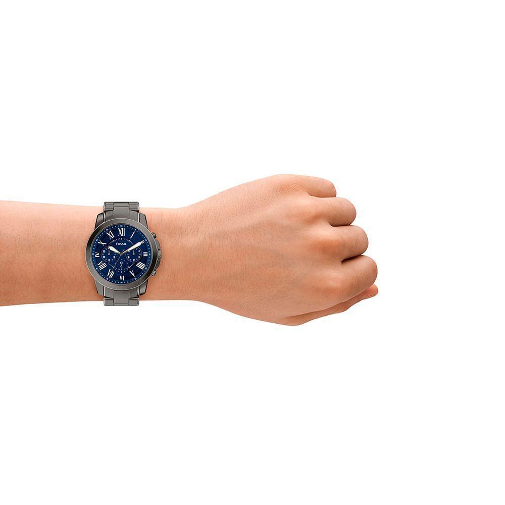 Relógio Fossil Masculino Grant Grafite - Fs6133-1an Relógio Fossil Masculino Grant - Fs6133-1an - 8