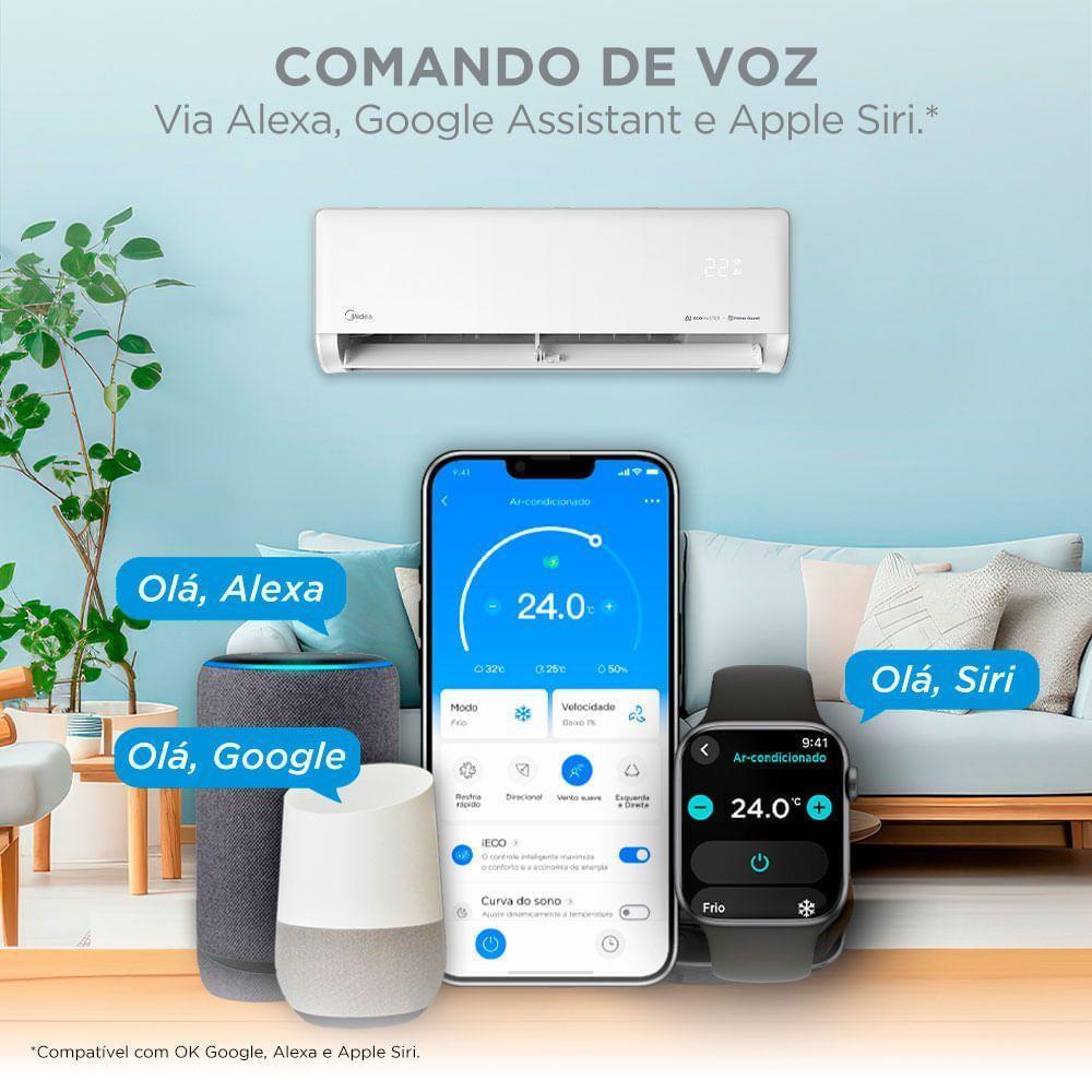 Ar Condicionado Split 24.000 BTUs Inverter AI Ecomaster Q/F Midea 42EZVQA24M5.38EZVQA24M5 220V - 6