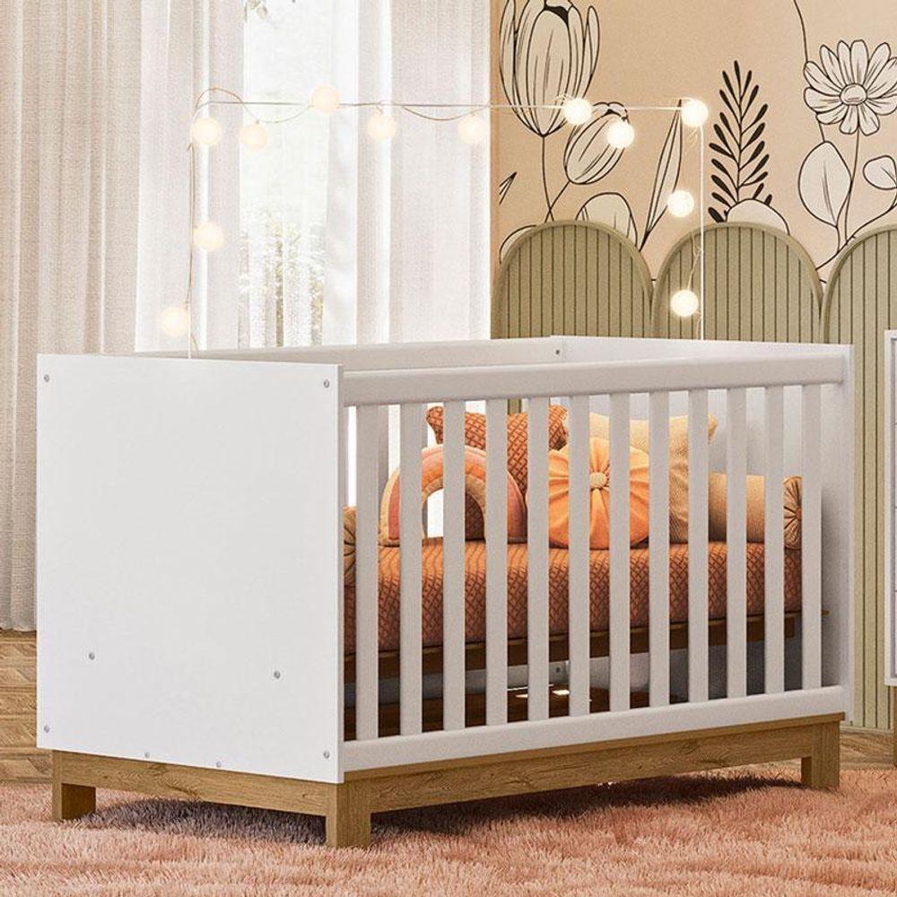 Berço Americano Mini Cama Q Encanto Slim E Guarda Roupa Fantasia Branco Acetinado Com Colchão Tend Tudo – Qmovi - 8