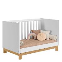 Berço Americano Mini Cama Q Encanto Slim E Guarda Roupa Fantasia Branco Acetinado Com Colchão Tend Tudo – Qmovi - 6