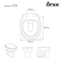 Tampa De Vaso Poliéster Decorada Golfinho E Conchas Iris Para Louça Onix - 2