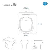 Assento Sanitário Poliester Lille Decorado Golfinho E Conchas Para Vaso Sensea - 2