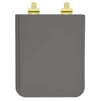 Assento Sanitário Poliester Soft Close Square âmbar (cinza Escuro) Para Vaso Incepa Com Ferragem Dourada - 1