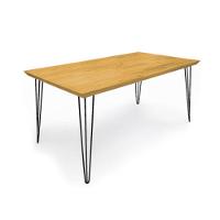 Mesa Jantar Industrial Madeira Maciça Lanna 1,60m - Imbuia - 2