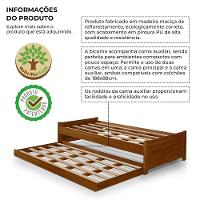 Bicama Bibox Solteiro Infantil Estrutura Em Madeira Maciça Gabrieli Castanho - 5