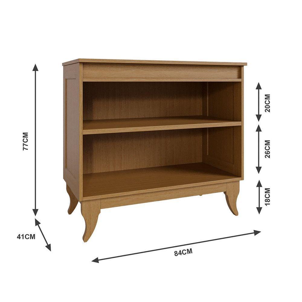 Balcão Buffet Aparador 100% Madeira 2 Portas Dalton Imbuia - 5