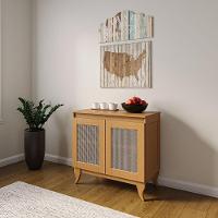 Balcão Buffet Aparador 100% Madeira 2 Portas Dalton Imbuia - 7