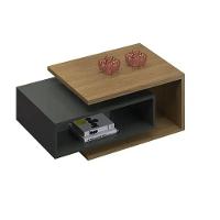 Mesa De Centro Diva Jcm Movelaria - Cinamomo-grafite - 4