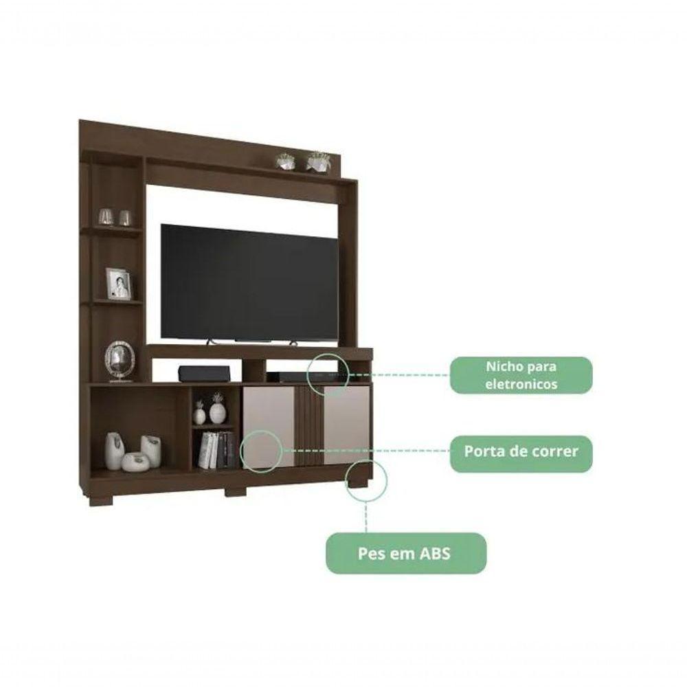 Estante Sedução Jcm Movelaria - Café Soft-off - 2