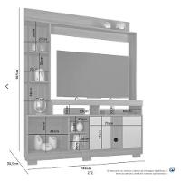 Estante Sedução Jcm Movelaria - Café Soft-off - 4