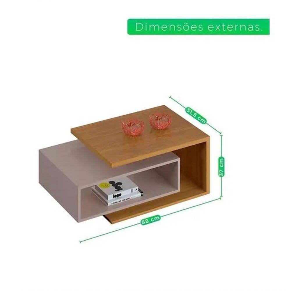 Mesa De Centro Diva Jcm Movelaria - Nature-off - 2