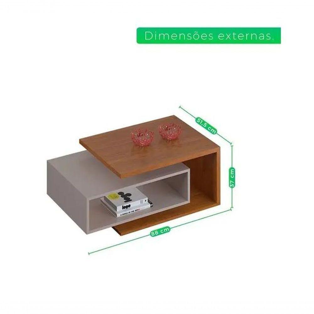 Mesa De Centro Diva Jcm Movelaria - Cinamomo-off - 2