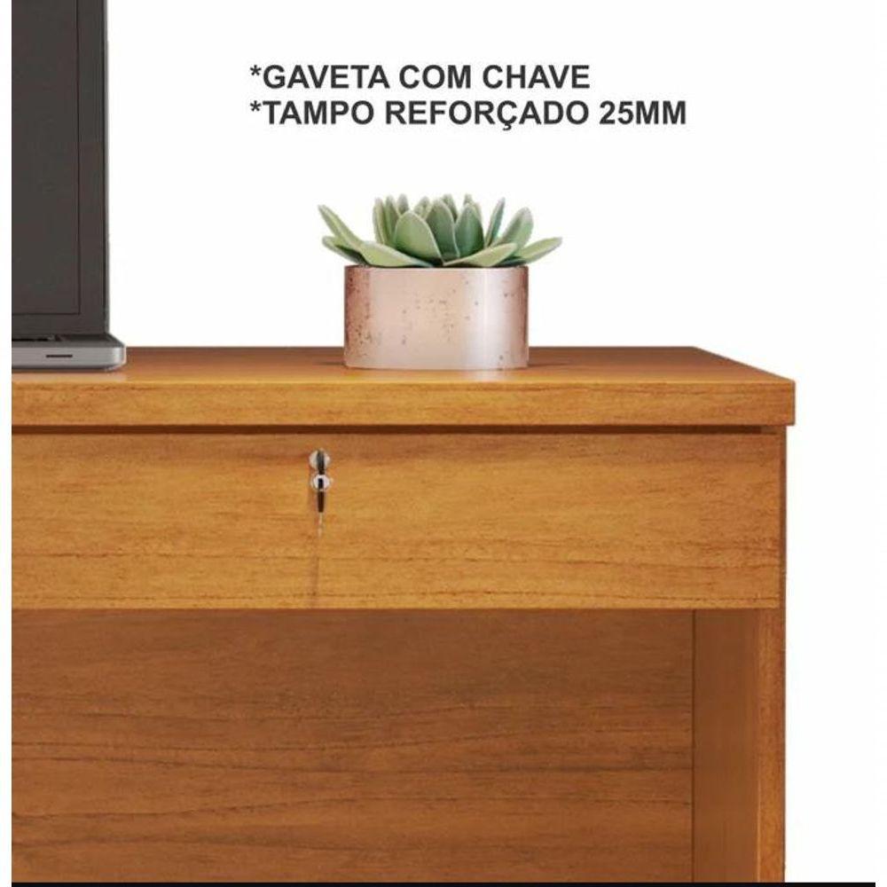 Escrivaninha Felícia 2 Gavetas Jcm Movelaria - Cinamomo - 3