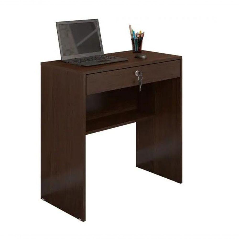 Escrivaninha Andorinha Gaveta Com Chave Jcm - Café Soft - 2