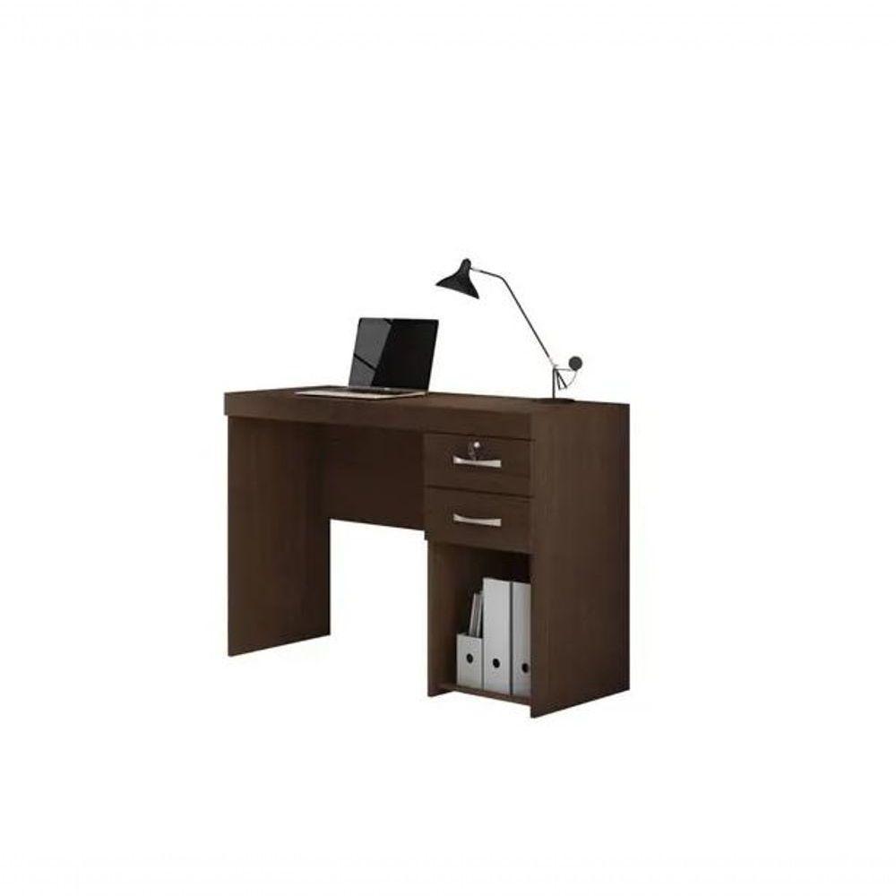 Escrivaninha Iara 2 Gavetas Nicho Jcm Movelaria - Café Soft - 2