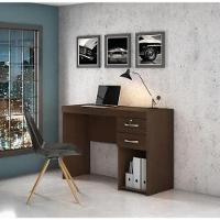 Escrivaninha Iara 2 Gavetas Nicho Jcm Movelaria - Café Soft - 1