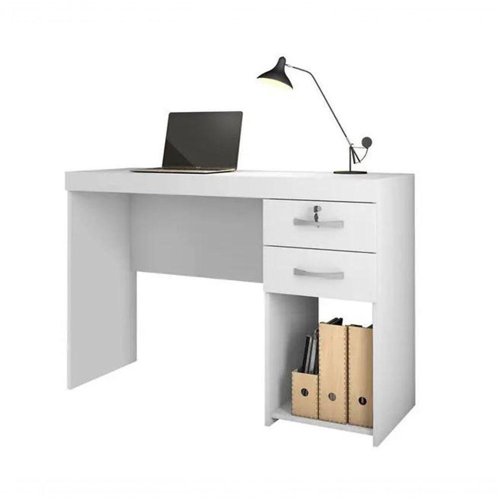 Escrivaninha Iara 2 Gavetas Nicho Jcm Movelaria - Branco - 2