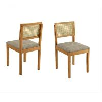 Mesa Alegra 6 Cadeiras Jade 1,80 Linho Cinza Jcm - Cinamomo-off - 3