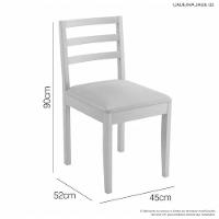 Mesa Harpa 1,20 4 Cadeiras Jade Linho Jcm Cinamomo-off - 7