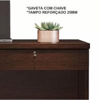 Escrivaninha Felícia 2 Gavetas Jcm Movelaria - Café Soft - 3