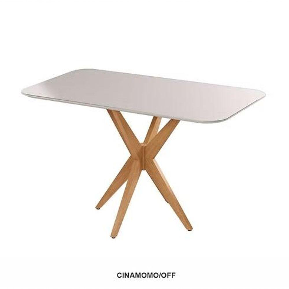 Mesa Simpatia 1,20 4 Cadeiras Diamante Linho Jcm Cinamomo-off - 3