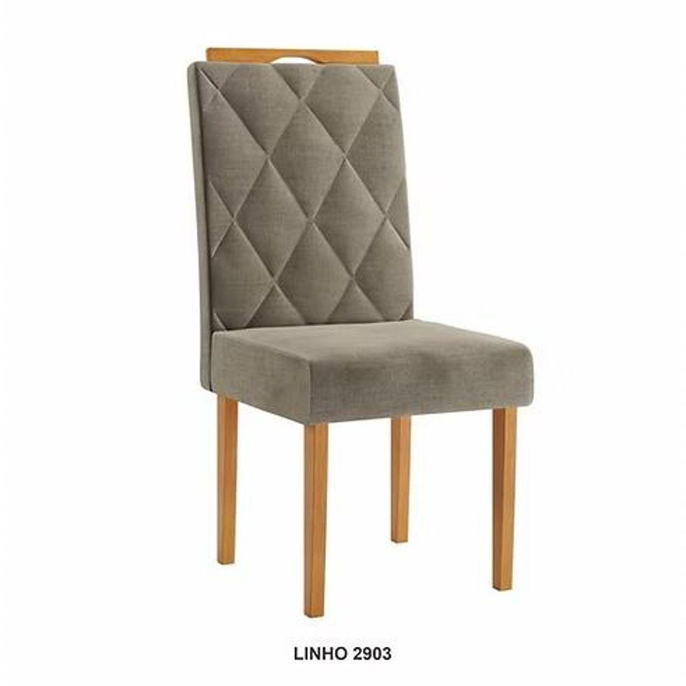Mesa Simpatia 1,20 4 Cadeiras Diamante Linho Jcm Cinamomo-off - 5