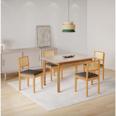 Mesa Alegra 4 Cadeiras Jade 1,20 Jolie Cinza Jcm - Cinamomo-off