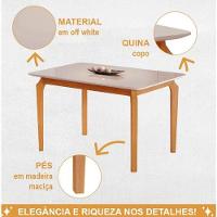 Mesa Alegra 4 Cadeiras Jade 1,20 Jolie Cinza Jcm - Cinamomo-off