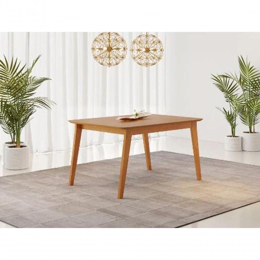 Mesa Elegance 4 Cadeiras ágata 1,20 Linho Cinza Jcm Cinamomo - 2