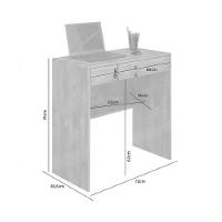 Escrivaninha Andorinha Gaveta Com Chave Jcm - Branco - 3