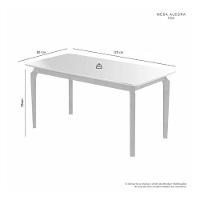 Mesa Alegra 4 Cadeiras Jade 1,20 Linho Jcm - Cinamomo-off - 3