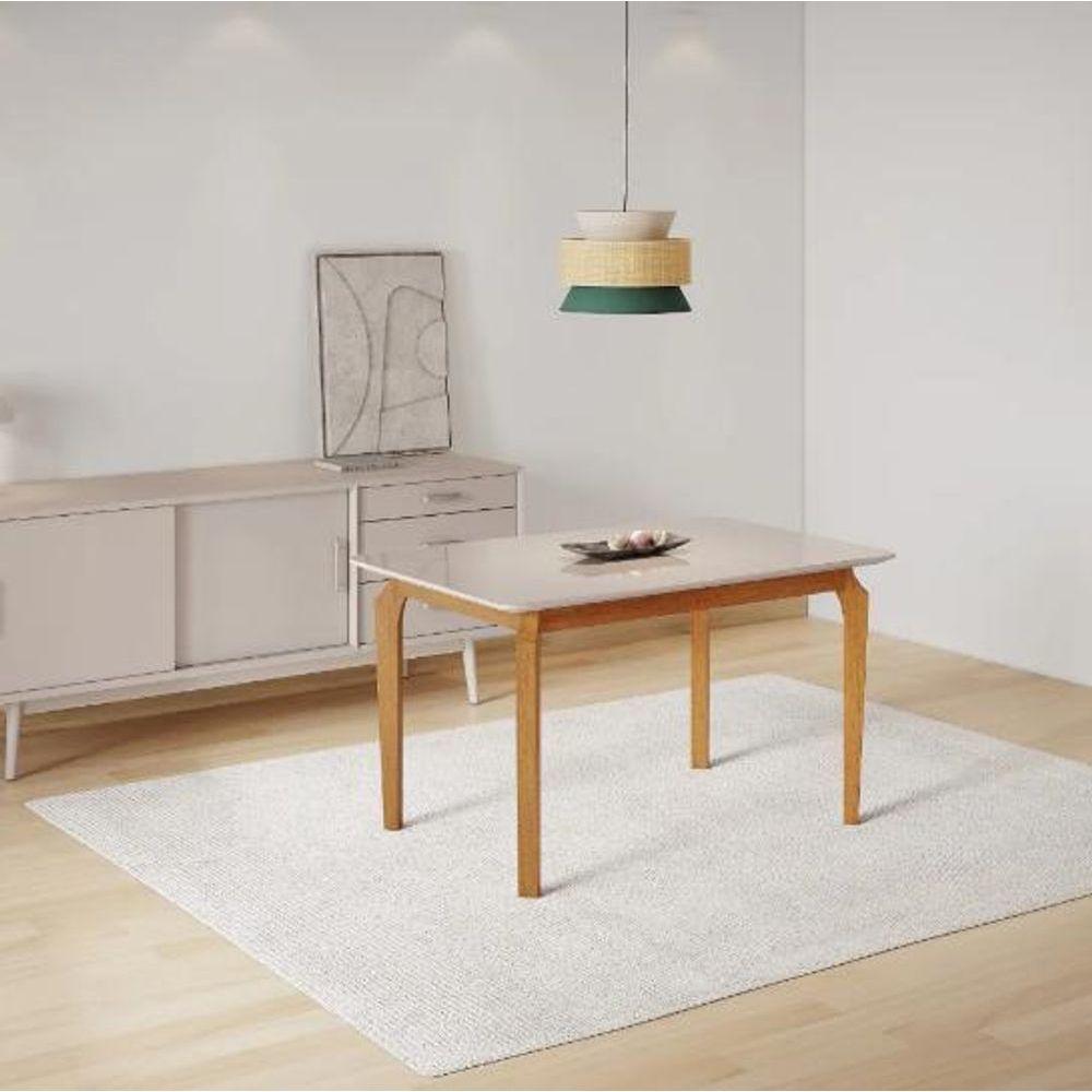 Mesa De Jantar Alegra Jcm Movelaria Cinamomo-off 1,80m - 1