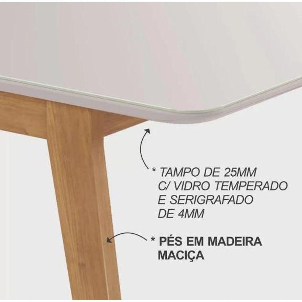Mesa De Jantar Elegance Jcm Movelaria Cinamomo-off 1,60 M - 3