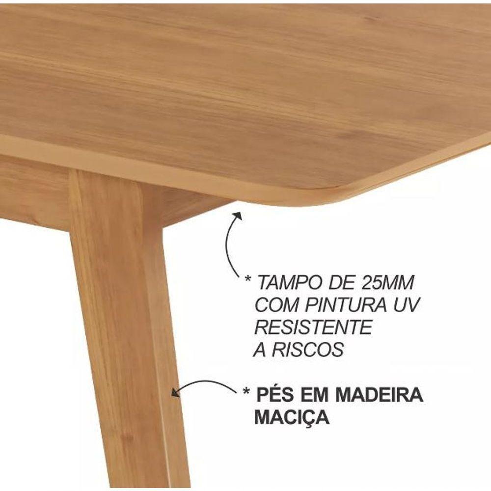 Mesa De Jantar Elegance Jcm Movelaria Cinamomo 1,60 M - 2