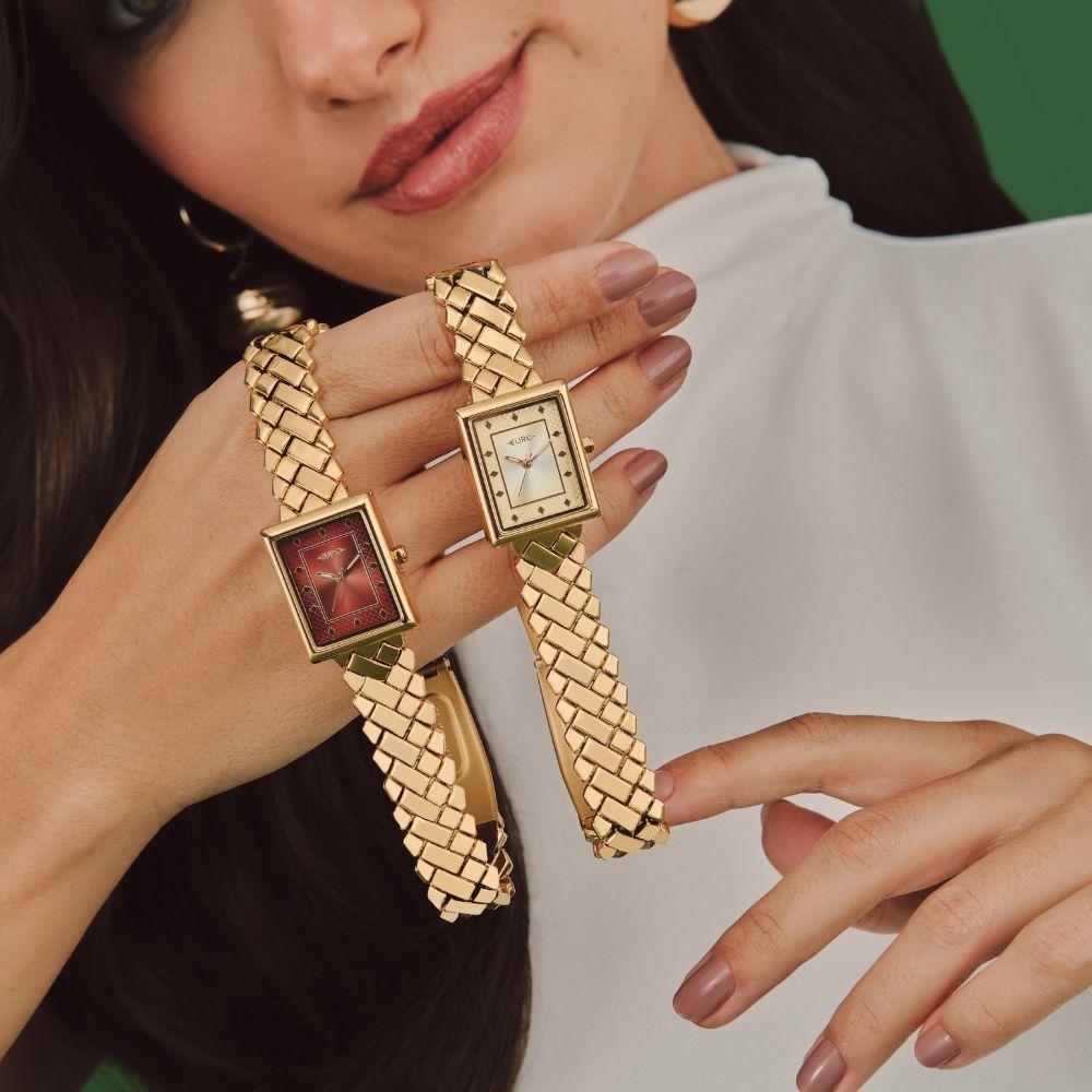 Relógio Euro Feminino Mini Lux Dourado - Eu2035yxu-4r - 5