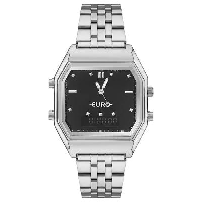Relógio Euro Feminino Fashion Fit Sporty Prata - Eubj3718ae-4k Relógio Euro Feminino Ff Sporty Prata - Eubj3718ae-4k