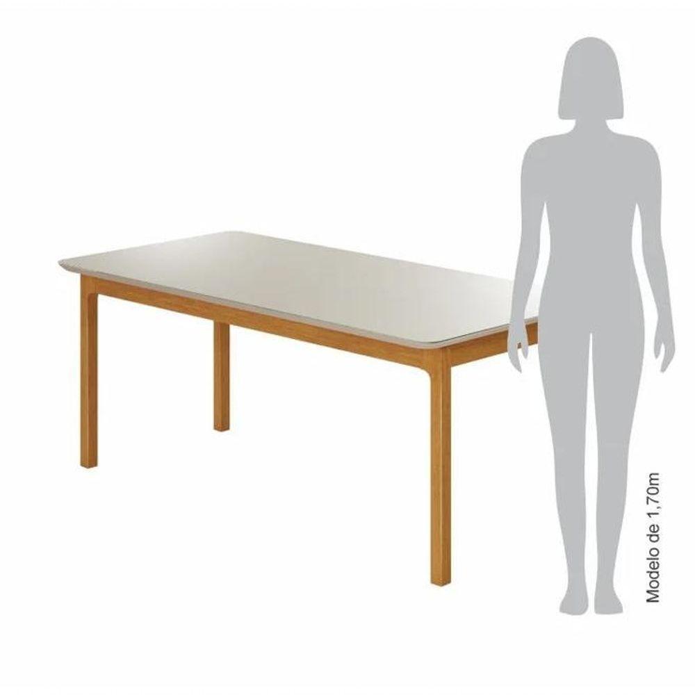 Mesa Cativa 6 Cadeiras Jade Verona Marrom Jcm Cinamomo-off - 6