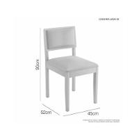 Mesa Cativa 6 Cadeiras Jade Verona Marrom Jcm Cinamomo-off - 3