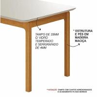 Mesa Cativa 6 Cadeiras Jade Verona Marrom Jcm Cinamomo-off - 7