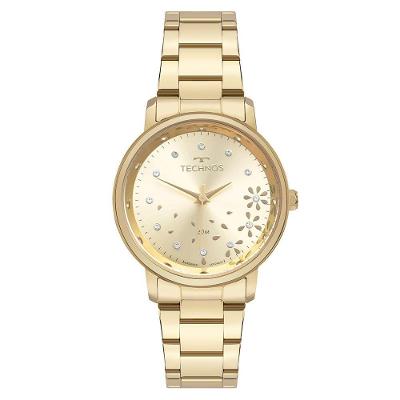 Relógio Feminino 2035NDU-1X Analógico Pulseira Aço Dourado Technos