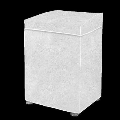 Capa Maquina De Lavar Flanelada Branca Perolizada M