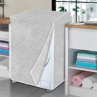 Capa Maquina De Lavar Flanelada Cinza Perolizada Gg - 1