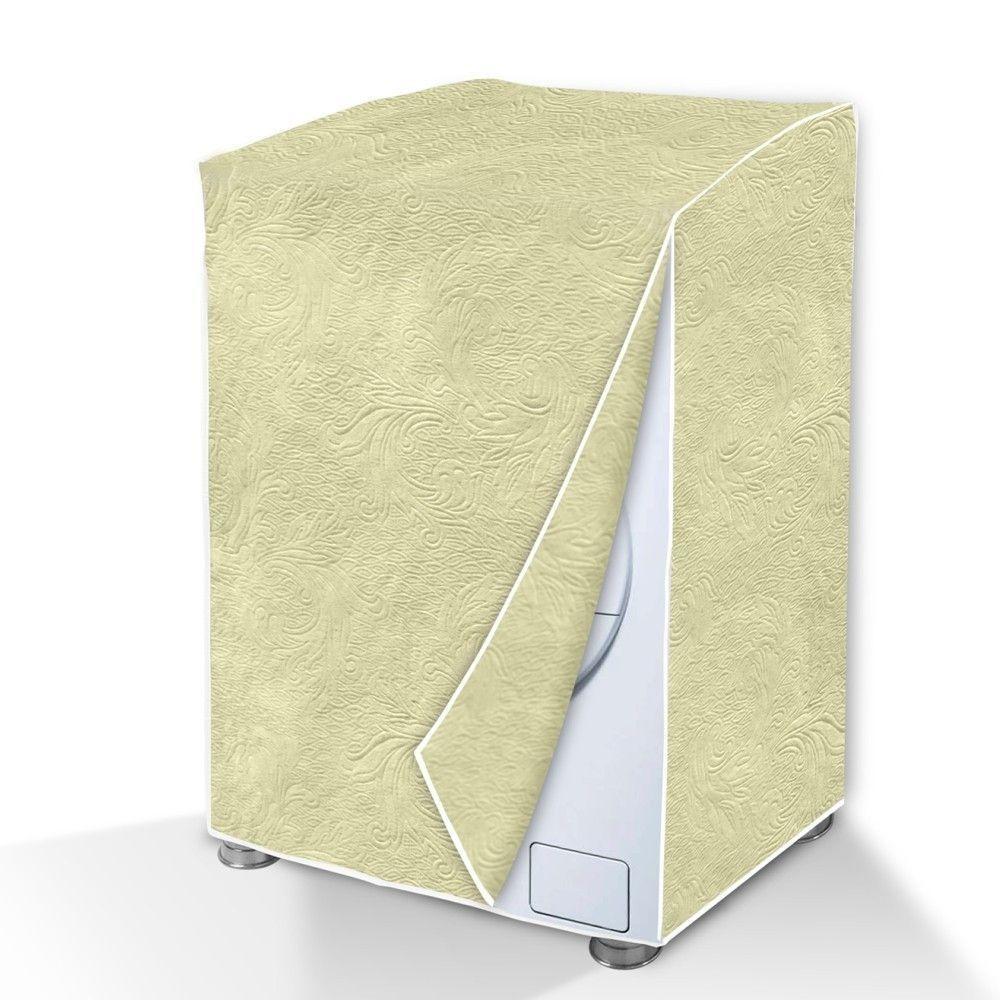 Capa Maquina De Lavar Flanelada Bege Perolizada - Gg - 1