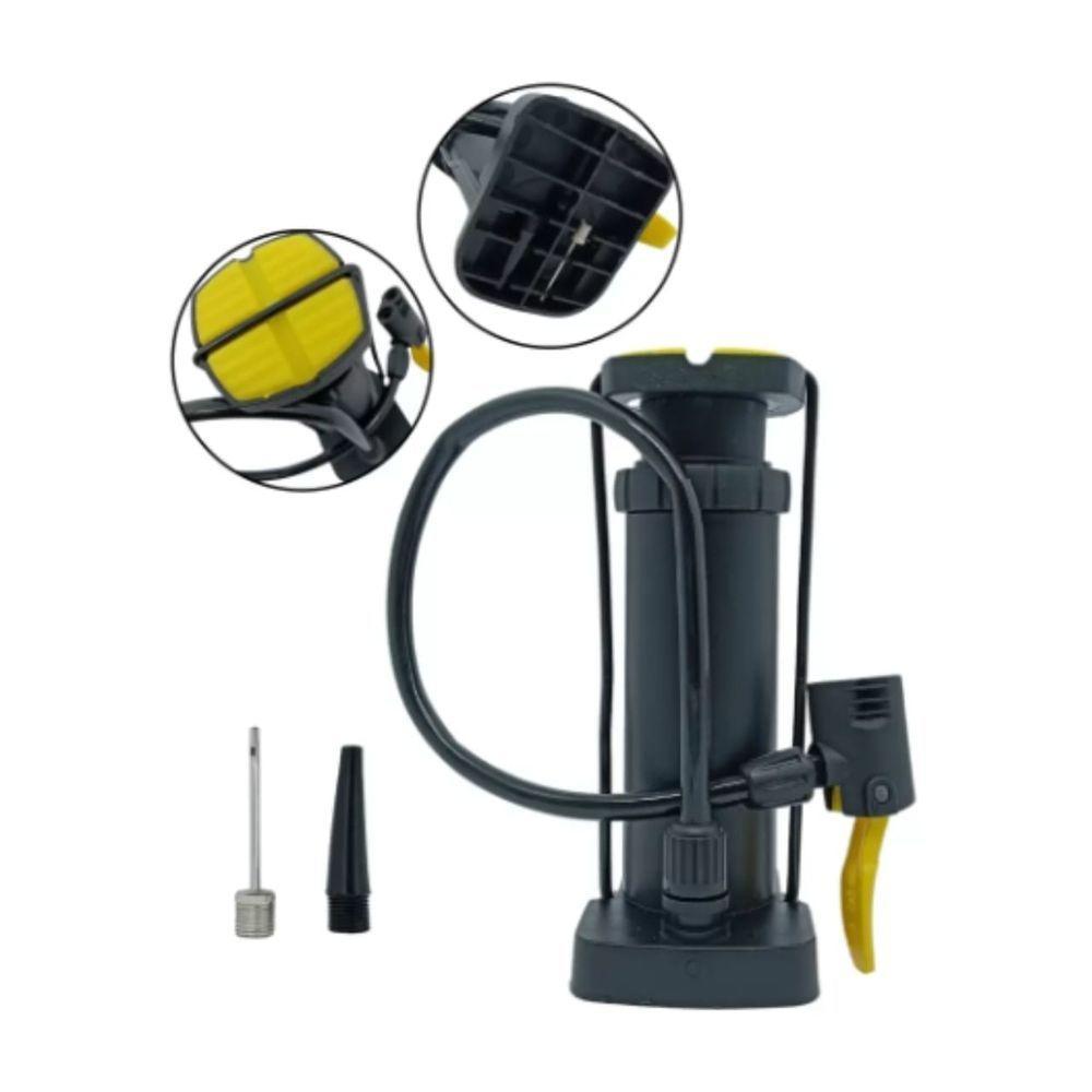 Bomba De Ar Com Pedal E Adaptador Pneu E Bolas - 2