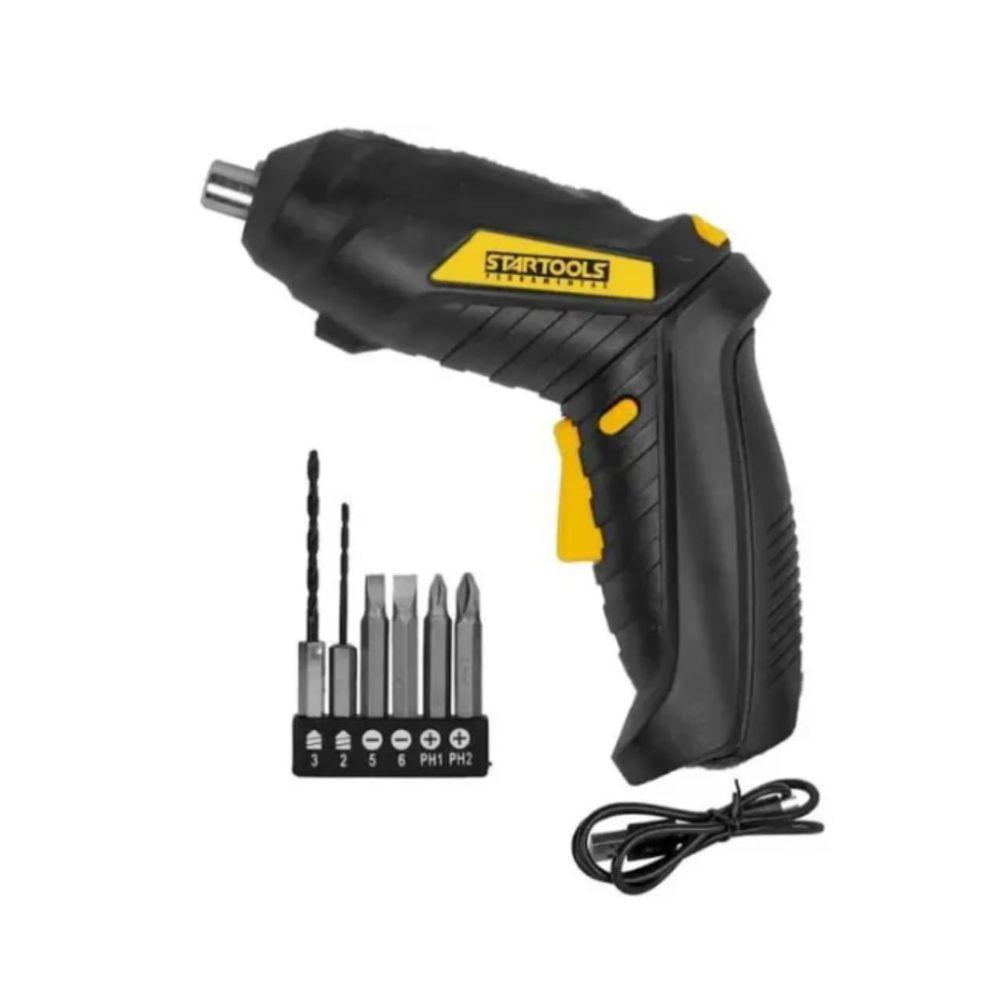 Mini Parafusadeira 3,6v Recarregável + 6 Peças Recarregável Startools - 1