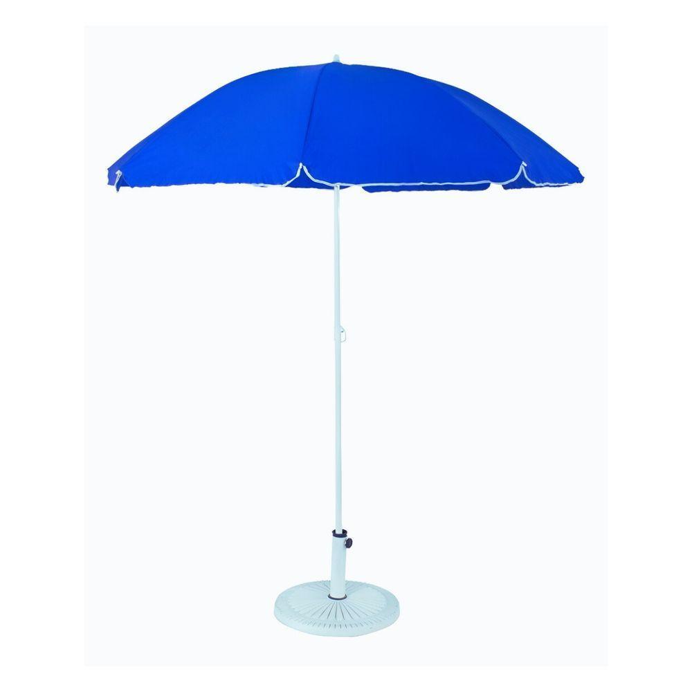 Guarda-sol De Praia Lótus Ntk Com Proteção Uv50 180cm Azul - 1
